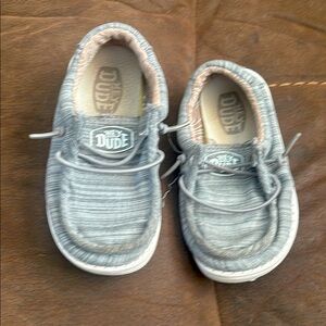 Hey Dude Kids Gray Shoes toddler size 3-3.5